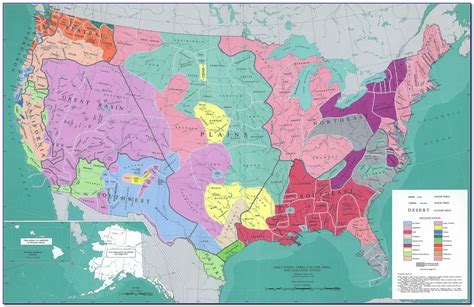 Native American Regions Of North America Map Key | prosecution2012