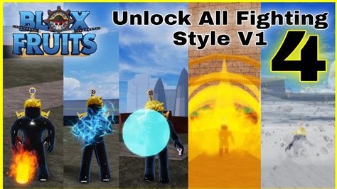 Unlock All Fighting Style V1 In Blox Fruits - YouTube