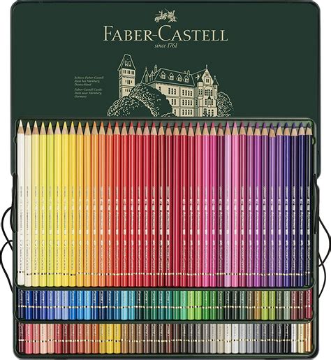 Faber-Castell Colour Pencils Polychromos 120 Set In Tin Case