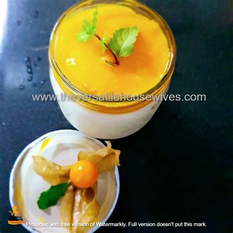 Mango Coconut Pudding/ Tender Coconut Mango Pudding - The Versatile ...