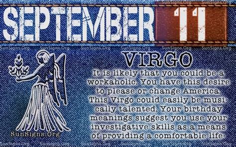 September 11 Zodiac Horoscope Birthday Personality - SunSigns.Org