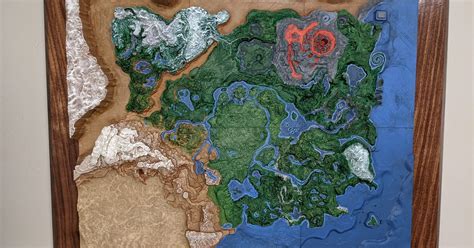 Legend of Zelda Breath of the Wild Topographic Map by Saphira | Download free STL model ...