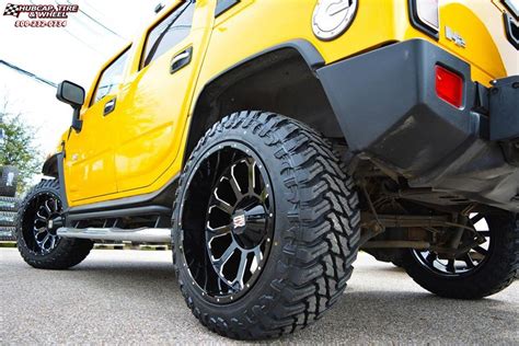 Hummer H2 XD Series XD806 Bomb Wheels Gloss Black Milled