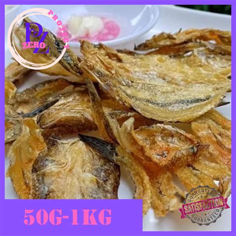 Project Zero 50g 100g 250g 500g 1kilo Crispy Daing na Biya Biya Dried Fish Dried Biya Daing na ...