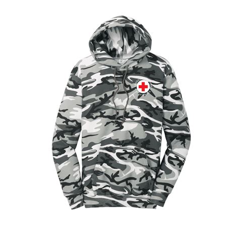 Unisex Camo Fleece Hoodie | Red Cross Store