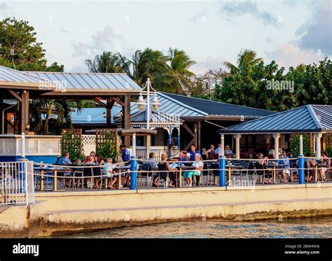 The Wharf Restaurant, George Town, Grand Cayman, Cayman Islands Stock ...