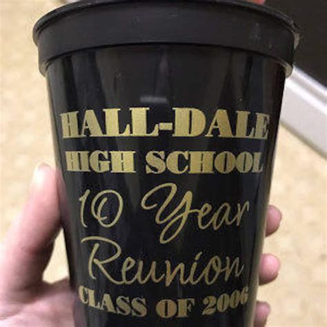 Class Reunion Cups Reusable Plastic Cups Custom High School | Etsy