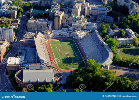 Aerial View of University McGill`s Percial Molson Stadium, Montreal ...