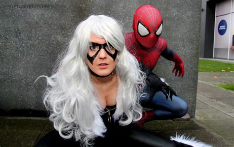 Black Cat and Spider-Man Cosplay