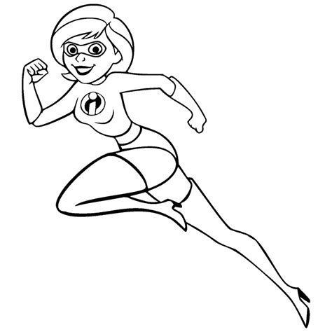 Elastigirl coloring page - Coloring Pages 4 U