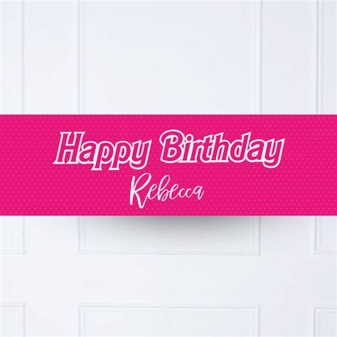 Barbie Personalised Party Banner | Party Pieces