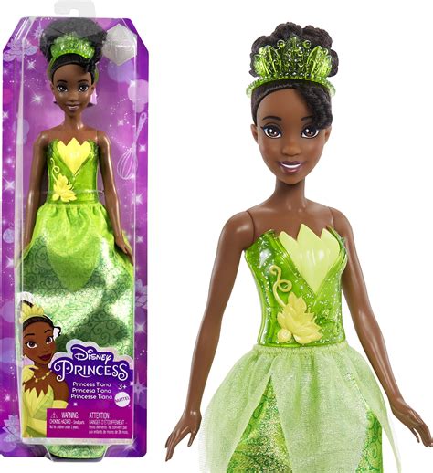 Buy Mattel Disney Princess Dolls,Tiana Posable Fashion Doll with Sparkling Clothing and ...