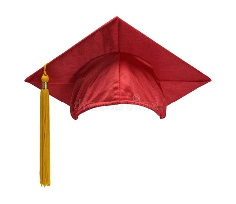 Red Graduation Hat Front stock image. Image of celebration - 43887457