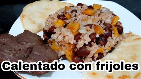 😋COMO HAGO CALENTADO COLOMBIANO CON FRIJOLES fácil y rápido con plátano / desayunos colombianos ...