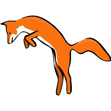 Leaping Red Fox | Free SVG