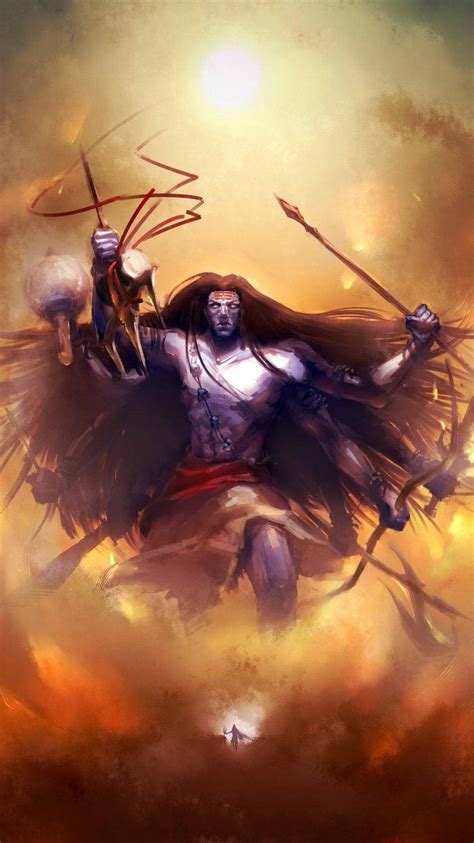 Download Mahadev Rudra Avatar In The Clouds Wallpaper | Wallpapers.com