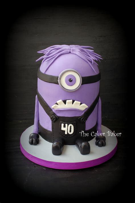 Purple Minion Cake - CakeCentral.com