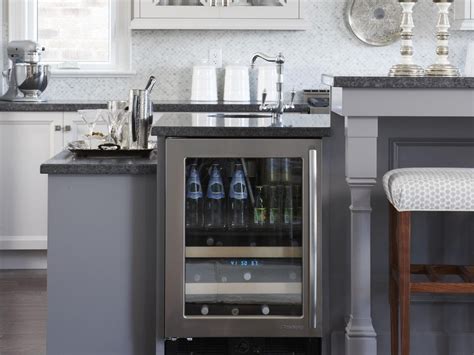 Kitchen Islands with Beverage Coolers | Guthmann Construction