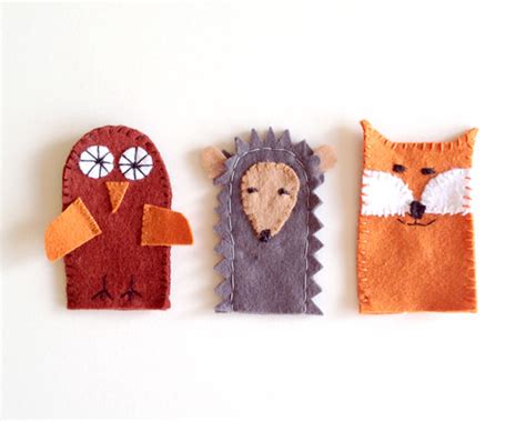 DIY Forest Friends Finger Puppets | Handmade Charlotte