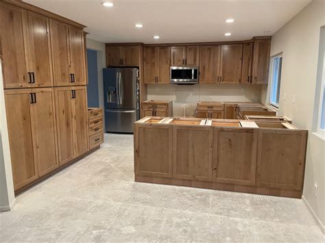 Maple in Husk or Barley | Stained kitchen cabinets, Kraftmaid kitchen ...