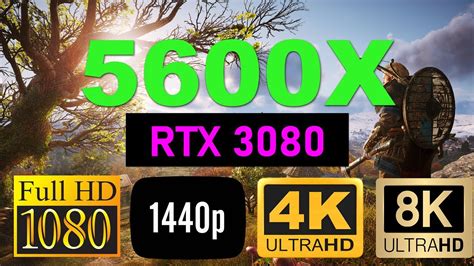 RTX 3080 Gaming Benchmarks at 1080, 1440, 4K & 8K with RYZEN R5 5600X | 8+ Games Tested FPS ...