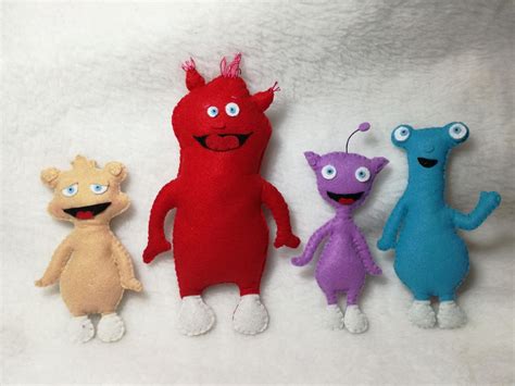 Cuddlies Baby Tv Felt Set of 4 Characters Toys - Etsy