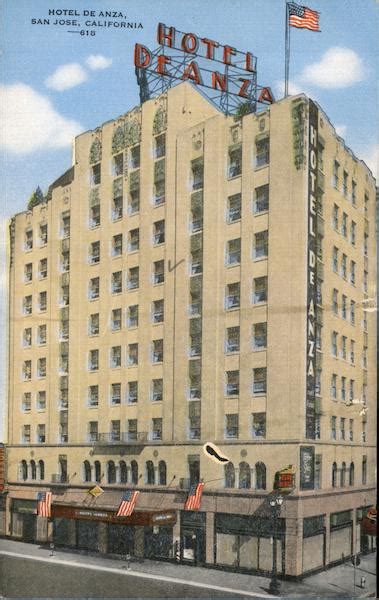 Hotel De Anza San Jose, CA E.C. Kropp Co. Postcard