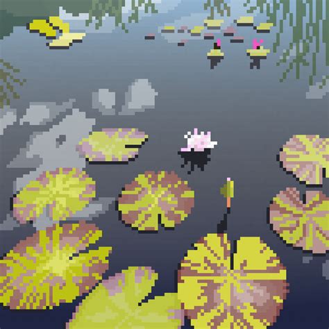 Pixilart - Reflecting pond by LeafShadows