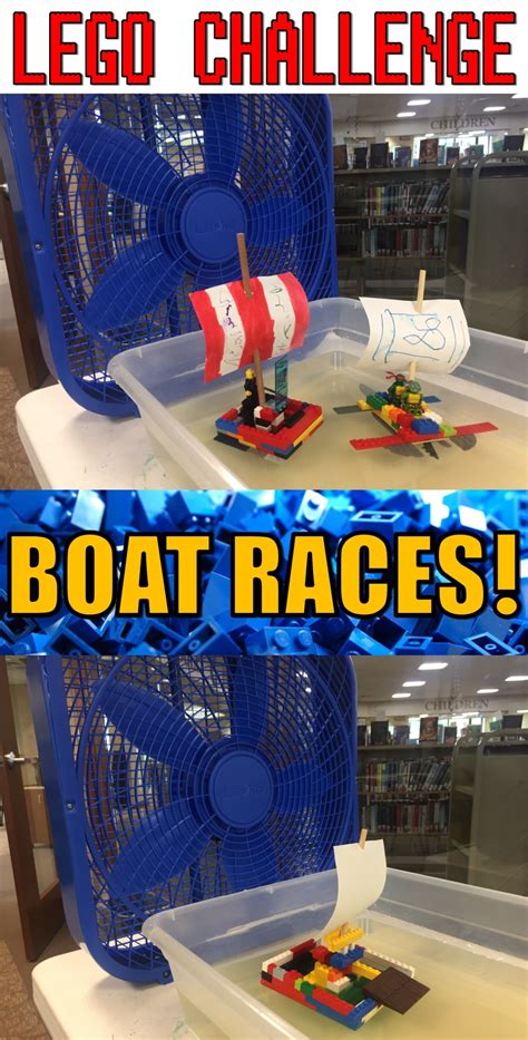 Lego Club Challenge–Boat Races! – The Lego Librarian