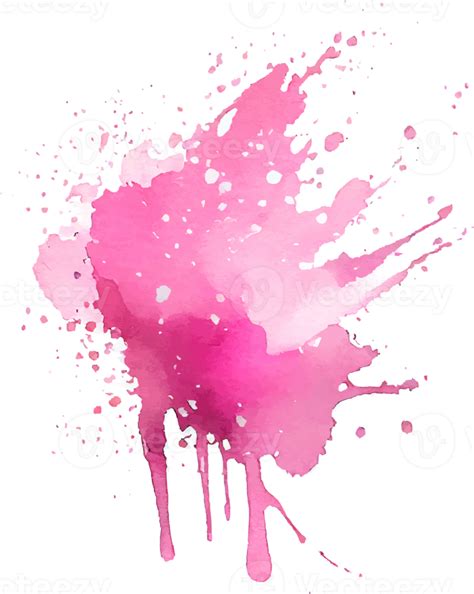 Pink Watercolor Paint Splash Isolated 17257674 PNG