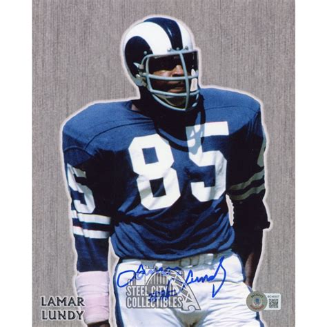 Lamar Lundy Autographed Los Angeles Rams 8x10 Photo - BAS (Vertical ...