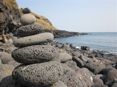 Free Images : jeju island, udo, granite, stone tower, sky, nature ...