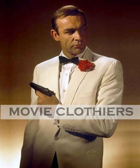 Sean Connery White Tuxedo | Goldfinger James Bond Suit | Fotos de cinema, James bond, Os ...