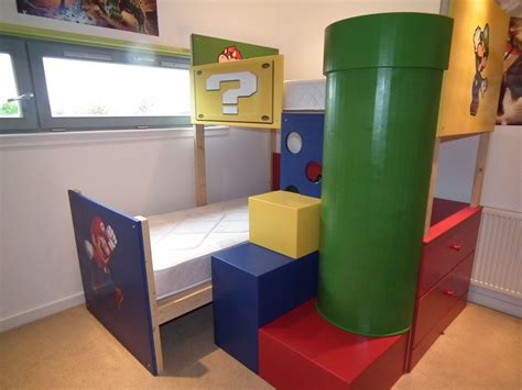 Super Mario Theme Bunk Bed | Mario room, Bunk beds, Super mario room