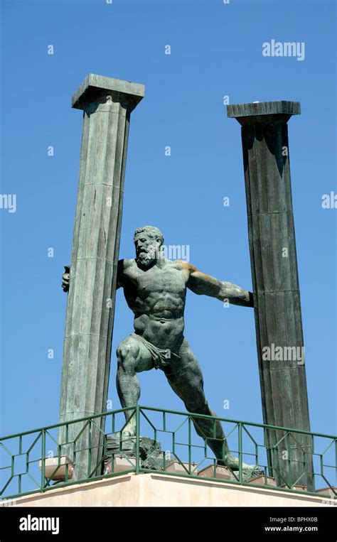 Hercules Statue & the Pillars of Hercules, Strait or Straits of ...