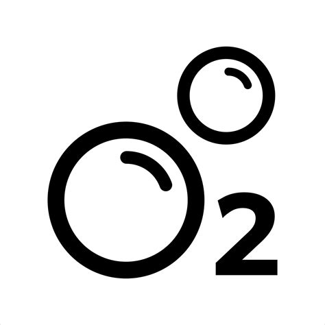 Oxygen Design, simple O2 symbol 18847839 Vector Art at Vecteezy