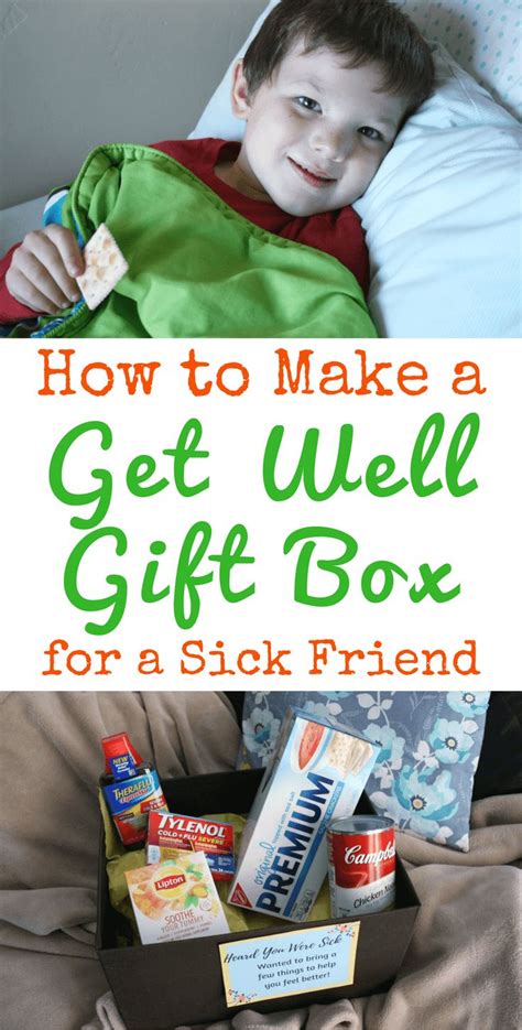 How to Create a Get Well Gift Box for Sick Friends | Get well gifts ...