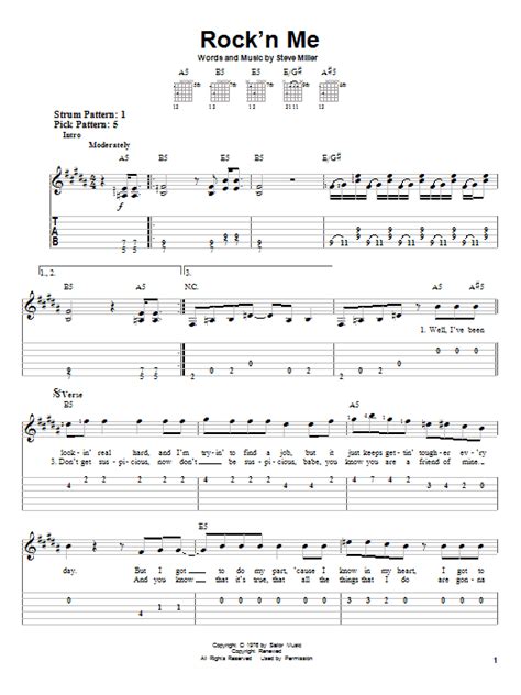 Rock'n Me by Steve Miller Band - Easy Guitar Tab - Guitar Instructor