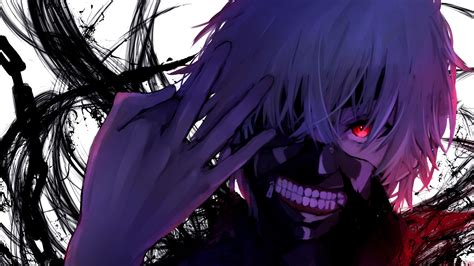 Purple Hair Red Eyes Ken Kaneki HD Tokyo Ghoul Wallpapers | HD ...