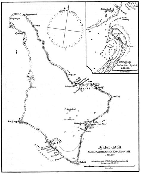 Dirk HR Spennemann (ed.), Historic Images of the German Marshall Islands-- Jaluit Atoll. Map