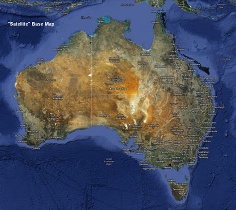 Australien Satelliten-karte