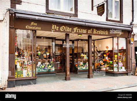 Ye Olde Friars of Keswick, chocolate and gift shop, Keswick, Lake District, Cumbria, England ...