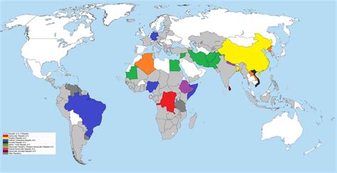 Countries with the word "republic" in their official names [2372 × 1221 ...