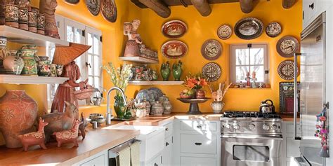 Yellow Kitchen with Santa Fe Style - Southwest Kitchen Decor