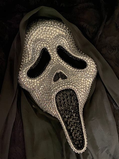 Rhinestone Ghostface Mask - Etsy