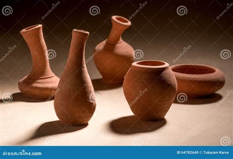 Terracotta pots stock photo. Image of terracotta, ceramic - 64782640