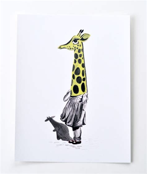 Items similar to Giraffe Mask Print on Etsy