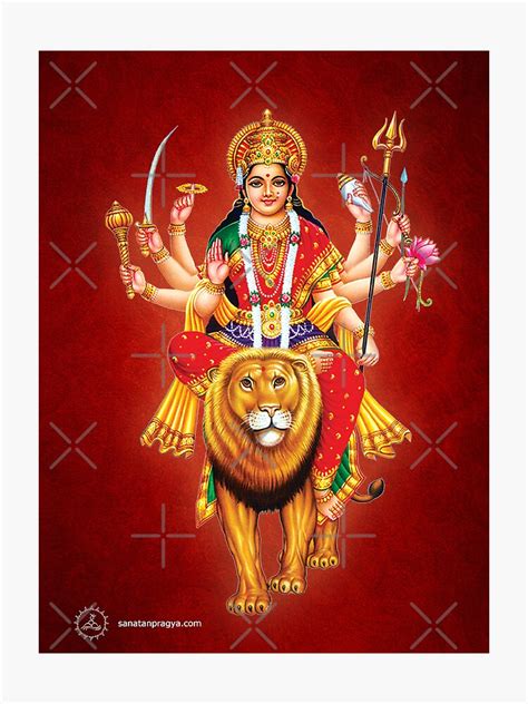 "maa durga mata ji navratri photo devi hindu god" Sticker for Sale by Kraman018 | Redbubble