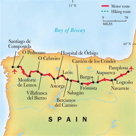 El Camino Trail Spain Map