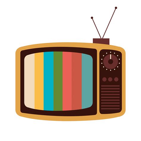 old retro tv isolated icon 2490496 Vector Art at Vecteezy